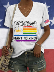 Women's 8647 FDT No Kings Printed T-Shirt