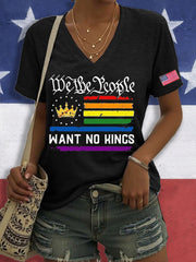Women's 8647 FDT No Kings Printed T-Shirt