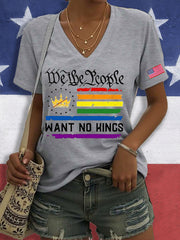 Women's 8647 FDT No Kings Printed T-Shirt