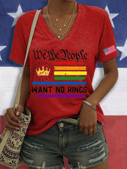 Women's 8647 FDT No Kings Printed T-Shirt