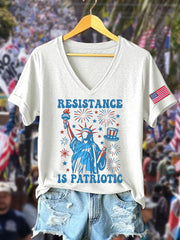 Women's FDT 8647 Resist Printed T-shirt