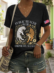 Women's FDT 8647 Resist Printed T-shirt