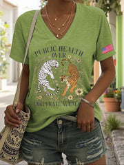 Women's FDT 8647 Resist Printed T-shirt