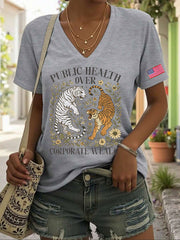 Women's FDT 8647 Resist Printed T-shirt