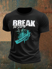 Men's PTSD Awareness Veteran Printed T-shirt