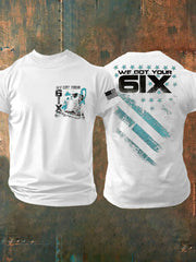 Men's PTSD Awareness Veteran Printed T-shirt