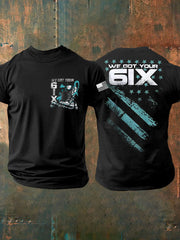 Men's PTSD Awareness Veteran Printed T-shirt