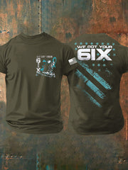 Men's PTSD Awareness Veteran Printed T-shirt