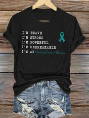Women's Ovarian Cancer Survivor T-Shirt