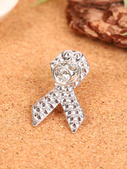 Women's Breast Cancer Pink Ribbon Brooch