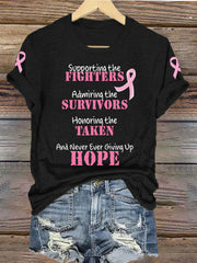 Women's Fighter Survivor Taken Hope Brest Cancer T-Shirt