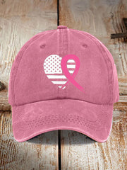 Women's Breast Cancer Awareness Ribbon Hat