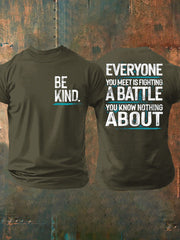 Men's PTSD Awareness Veteran Printed T-shirt