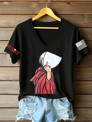 Women's 8647 FDT Printed T-shirt