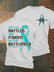 Men's PTSD Awareness Veteran Printed T-shirt