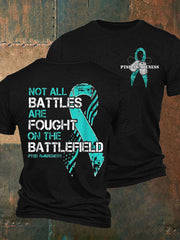 Men's PTSD Awareness Veteran Printed T-shirt