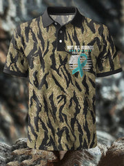 Men's PTSD Awareness Veteran Printed Casual Tops