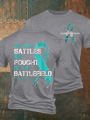 Men's PTSD Awareness Veteran Printed T-shirt