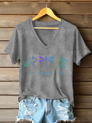 Women's 8647 FDT Stay Salty And Resist Printed T-shirt