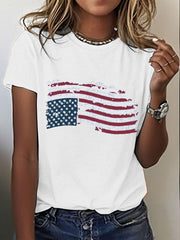 Women's 8647 FDT Upside Down Flag Printed T-Shirt