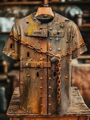 Vintage rust print T-shirts for men and women