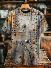 Vintage rust print T-shirts for men and women