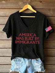 Women's 8647 FDT Immigrants Printed T-Shirt