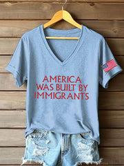 Women's 8647 FDT Immigrants Printed T-Shirt