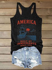 Women's 8647 FDT Immigrants Printed Vest