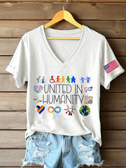 Women's 8647 FDT Immigrants Printed T-Shirt