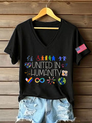 Women's 8647 FDT Immigrants Printed T-Shirt