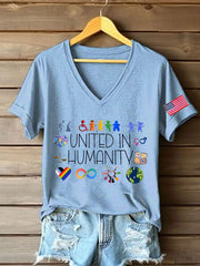 Women's 8647 FDT Immigrants Printed T-Shirt