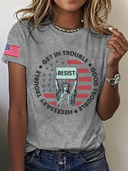 Women's 8647 FDT Good Troube Lives On Printed T-shirt