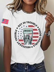 Women's 8647 FDT Good Troube Lives On Printed T-shirt