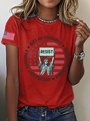 Women's 8647 FDT Good Troube Lives On Printed T-shirt