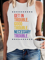 Women's 8647 FDT Good Troube Lives On Printed Vests