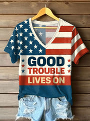 Women's 8647 FDT Good Troube Lives On Printed T-shirt