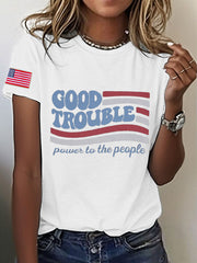 Women's 8647 FDT Good Troube Lives On Printed T-shirt