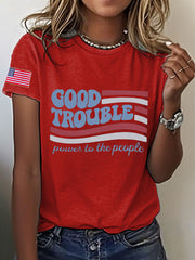 Women's 8647 FDT Good Troube Lives On Printed T-shirt