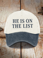Unisex 8647 FDT He's On The List Epstein Print Hat