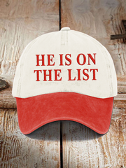 Unisex 8647 FDT He's On The List Epstein Print Hat