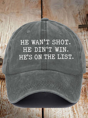 Unisex 8647 FDT He's On The List Epstein Printed Hat
