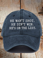 Unisex 8647 FDT He's On The List Epstein Printed Hat