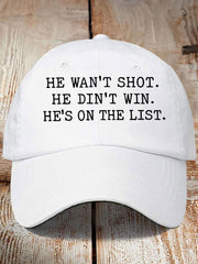 Unisex 8647 FDT He's On The List Epstein Printed Hat