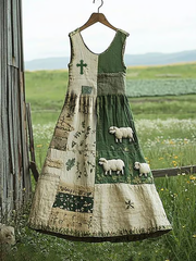 Women's Sheep Faith Printed Dress