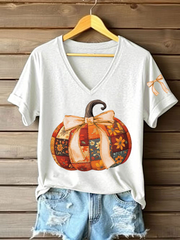 Women's Pumpkin Art Print T-Shirt