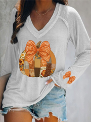 Women's Pumpkin Art Print T-Shirt