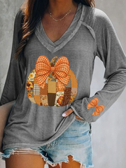 Women's Pumpkin Art Print T-Shirt