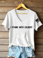 Women's 8647 FDT Colbert Printed T-shirt