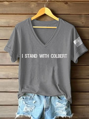 Women's 8647 FDT Colbert Printed T-shirt